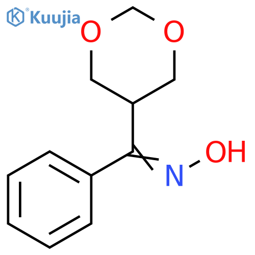 Methanone, 1,3-dioxan-5-ylphenyl-, oxime structure