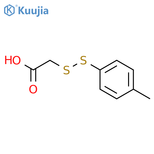 Acetic acid, [(4-methylphenyl)dithio]- structure