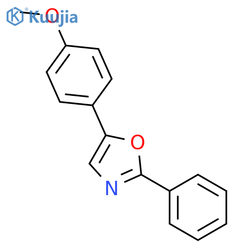 Oxazole, 5-(4-methoxyphenyl)-2-phenyl- structure