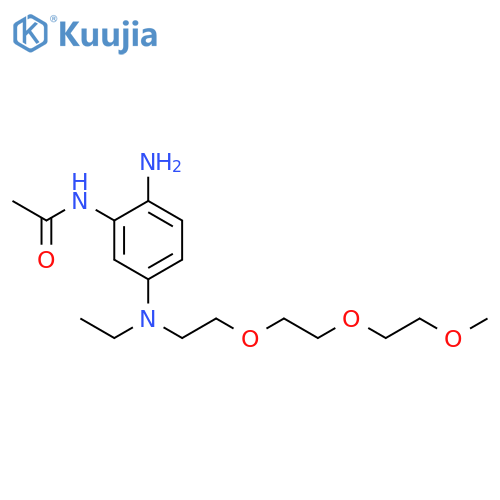 Acetamide,N-[2-amino-5-[ethyl[2-[2-(2-methoxyethoxy)ethoxy]ethyl]amino]phenyl]- structure