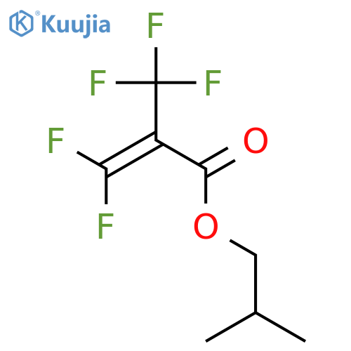 2-Propenoic acid, 3,3-difluoro-2-(trifluoromethyl)-, 2-methylpropyl ester structure
