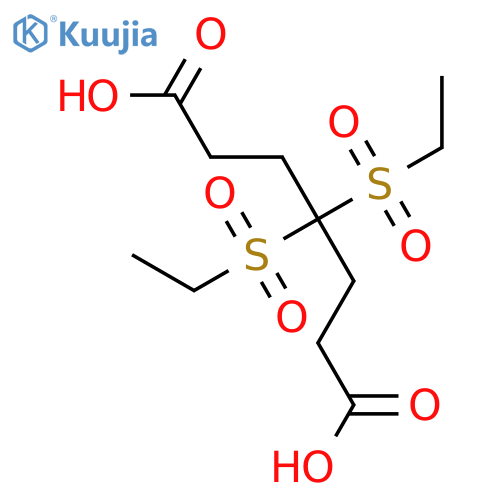 4,4-bis(ethylsulfonyl)heptanedioic acid structure