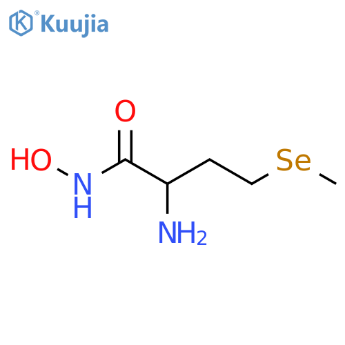 Butanamide, 2-amino-N-hydroxy-4-(methylseleno)-, (S)- structure