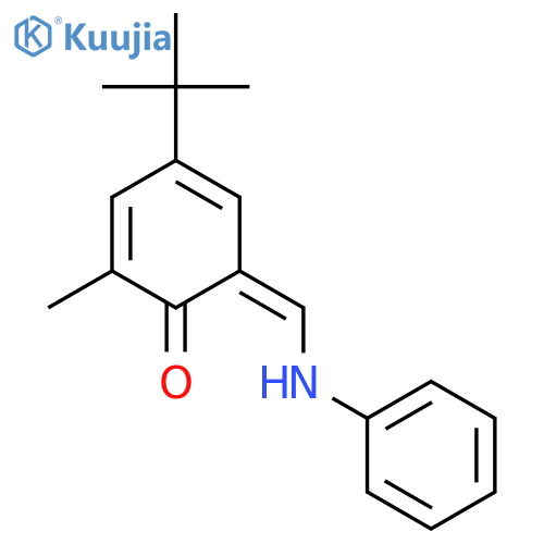 Phenol,4-(1,1-dimethylethyl)-2-methyl-6-[(phenylimino)methyl]- structure