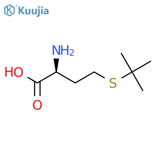 (2S)-2-amino-4-(tert-butylsulfanyl)butanoic acid structure