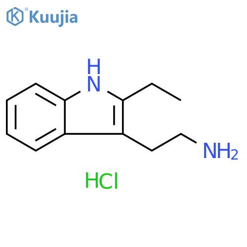 1H-Indole-3-ethanamine, 2-ethyl-, hydrochloride (1:1) structure