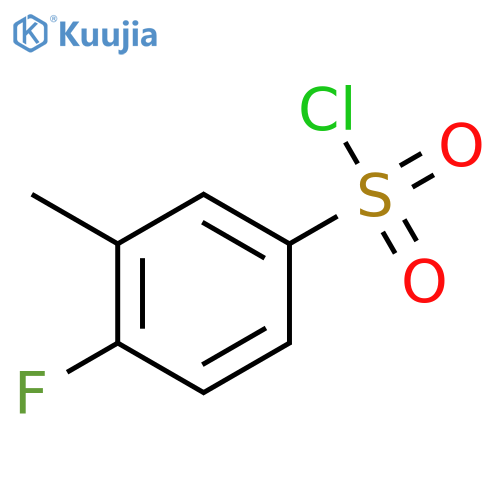 4-fluoro-3-methylbenzene-1-sulfonyl chloride structure