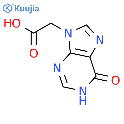 1,6-dihydro-6-oxo-9H-Purine-9-acetic acid structure