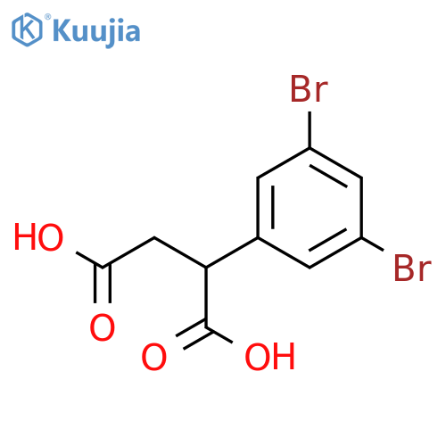 Butanedioic acid, (3,5-dibromophenyl)- structure