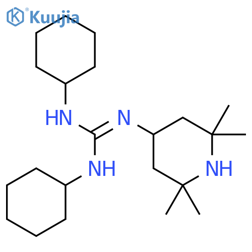 Guanidine, N,N'-dicyclohexyl-N''-(2,2,6,6-tetramethyl-4-piperidinyl)- structure