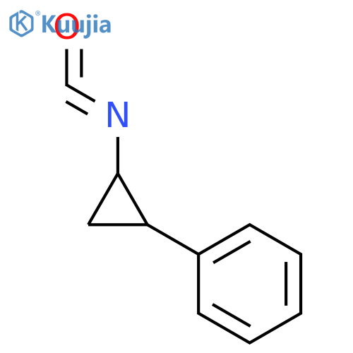 (2-isocyanatocyclopropyl)benzene structure