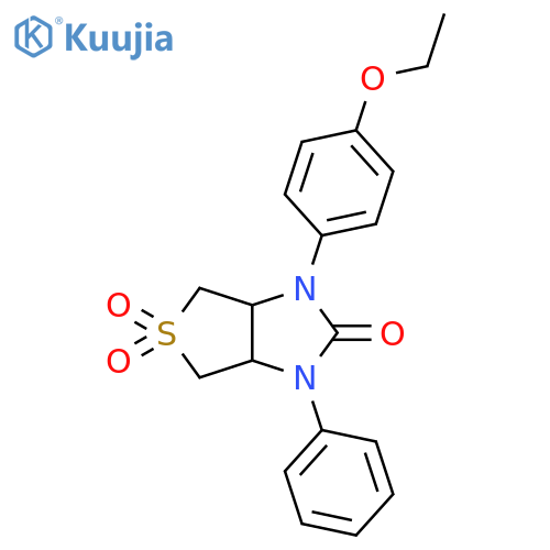 1-(4-ethoxyphenyl)-3-phenyl-hexahydro-1H-5lambda6-thieno3,4-dimidazole-2,5,5-trione structure