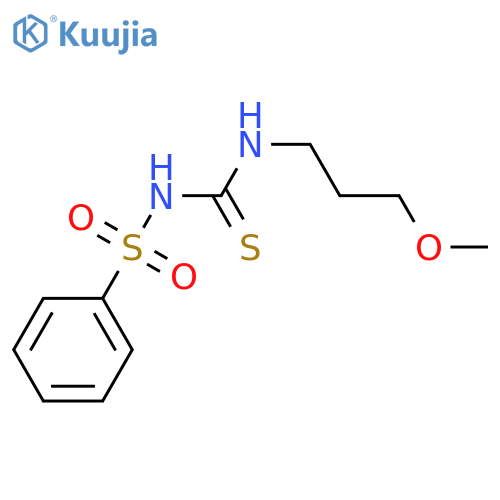 1-(benzenesulfonyl)-3-(3-methoxypropyl)thiourea structure