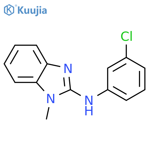 N-(3-chlorophenyl)-1-methyl-1H-1,3-benzodiazol-2-amine structure