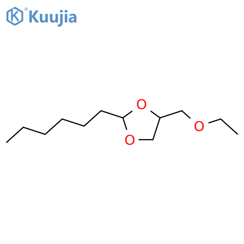 1,3-Dioxolane,4-(ethoxymethyl)-2-hexyl- structure