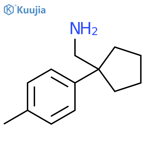 1-(4-methylphenyl)cyclopentylmethanamine structure
