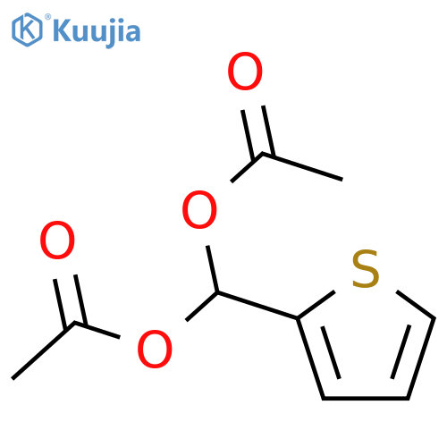 (acetyloxy)(thiophen-2-yl)methyl acetate structure