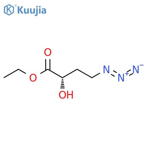 Butanoic acid, 4-azido-2-hydroxy-, ethyl ester, (2S)- structure