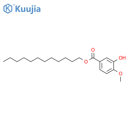 Benzoic acid, 3-hydroxy-4-methoxy-, dodecyl ester structure