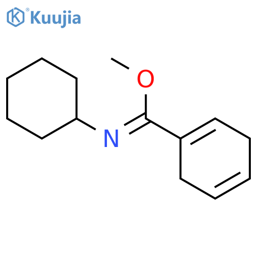 1,4-Cyclohexadiene-1-carboximidic acid, N-cyclohexyl-, methyl ester structure