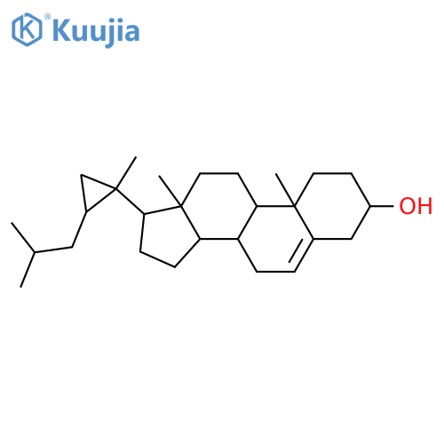 Androst-5-en-3-ol, 17-[1-methyl-2-(2-methylpropyl)cyclopropyl]-, (3β,17β)- structure