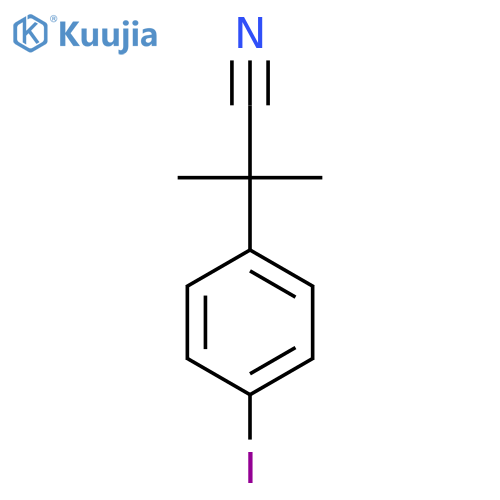 2-(4-Iodophenyl)-2-methylpropanenitrile structure
