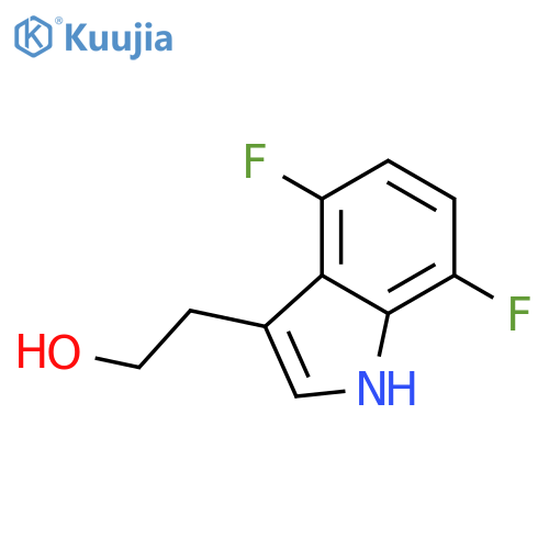 2-(4,7-Difluoro-1H-indol-3-yl)ethan-1-ol structure