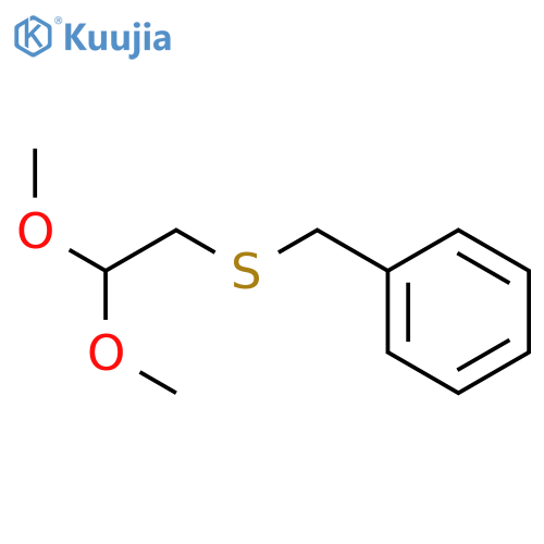 {(2,2-dimethoxyethyl)sulfanylmethyl}benzene structure