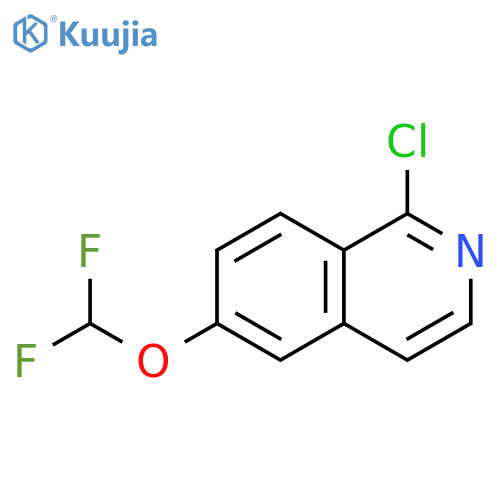 1-Chloro-6-(difluoromethoxy)isoquinoline structure