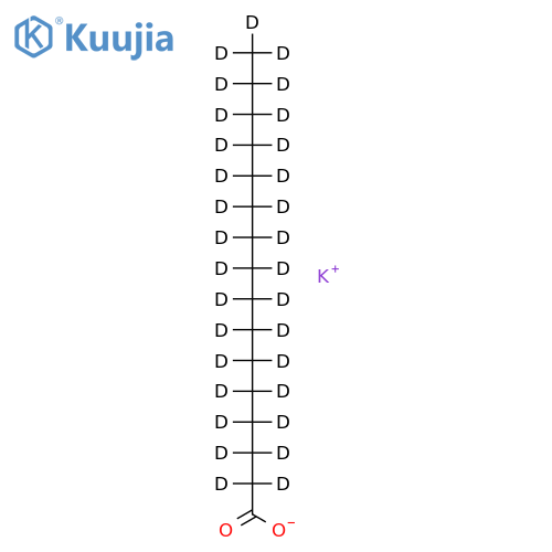 potassium hexadecanoate-d31 structure
