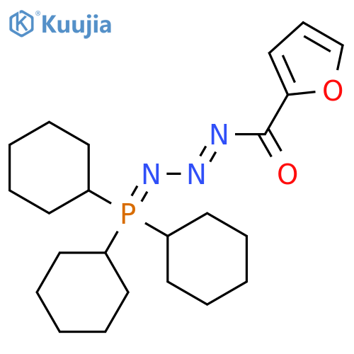 1-Triazene, 1-(2-furanylcarbonyl)-3-(tricyclohexylphosphoranylidene)- structure