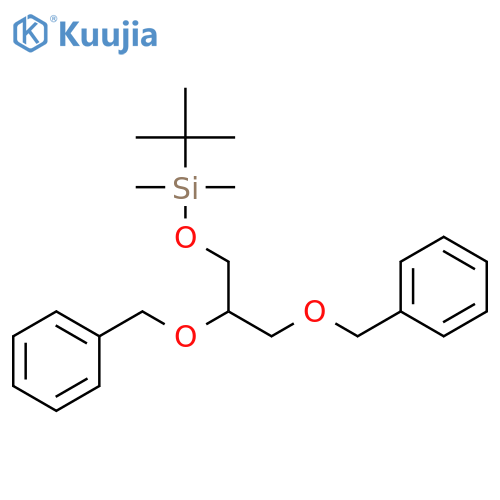 Silane, [2,3-bis(phenylmethoxy)propoxy](1,1-dimethylethyl)dimethyl-,(R)- structure