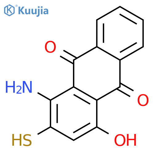 9,10-Anthracenedione,1-amino-4-hydroxy-2-mercapto- structure