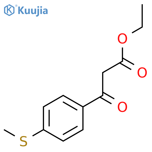 Ethyl 3-(4-(methylthio)phenyl)-3-oxopropanoate structure