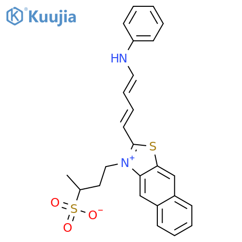 Naphtho[2,3-d]thiazolium,2-[4-(phenylamino)-1,3-butadien-1-yl]-3-(3-sulfobutyl)-, inner salt structure