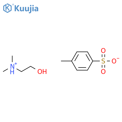 (hydroxyethyl)dimethylammonium toluene-p-sulphonate structure
