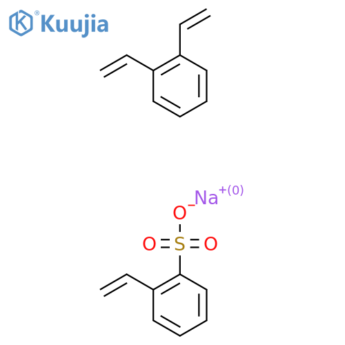 Sodium;1,2-bis(ethenyl)benzene;2-ethenylbenzenesulfonate structure