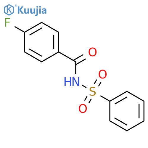 Benzamide, 4-fluoro-N-(phenylsulfonyl)- structure