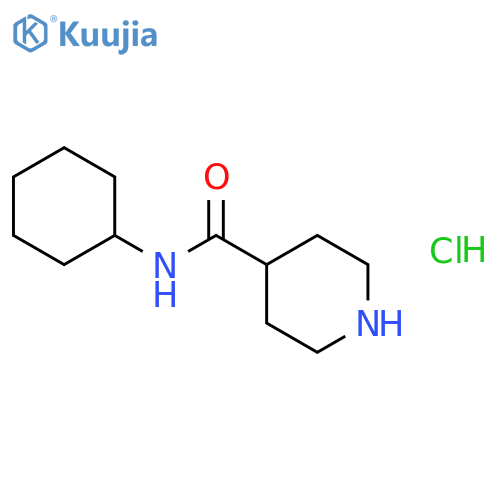 N-cyclohexylpiperidine-4-carboxamide structure