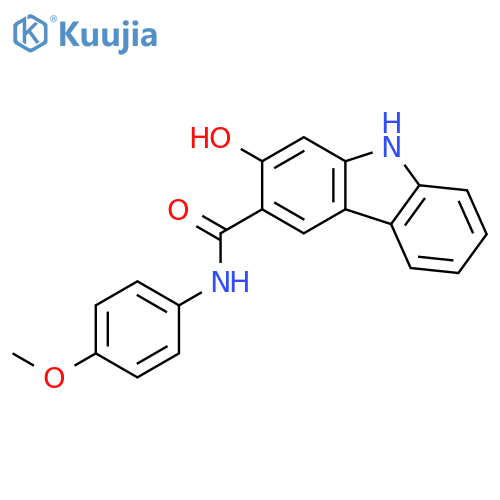 2-Hydroxy-N-(4-methoxyphenyl)-9H-carbazole-3-carboxamide structure