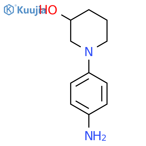 3-Piperidinol, 1-(4-aminophenyl)- structure