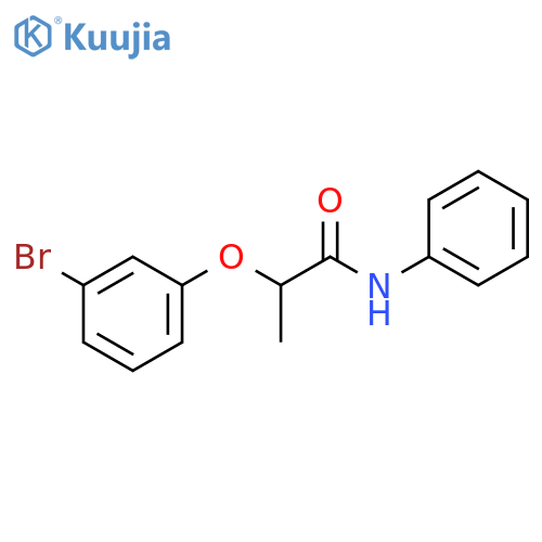 2-(3-bromophenoxy)-N-phenylpropanamide structure
