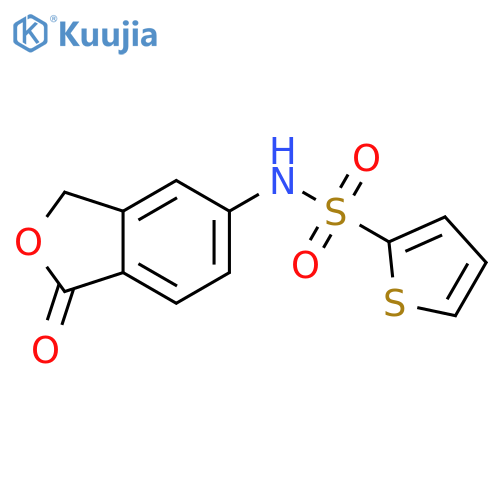 N-(1-Oxo-1,3-dihydro-2-benzofuran-5-yl)thiophene-2-sulfonamide structure