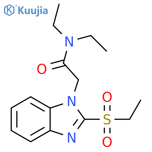 2-2-(ethanesulfonyl)-1H-1,3-benzodiazol-1-yl-N,N-diethylacetamide structure