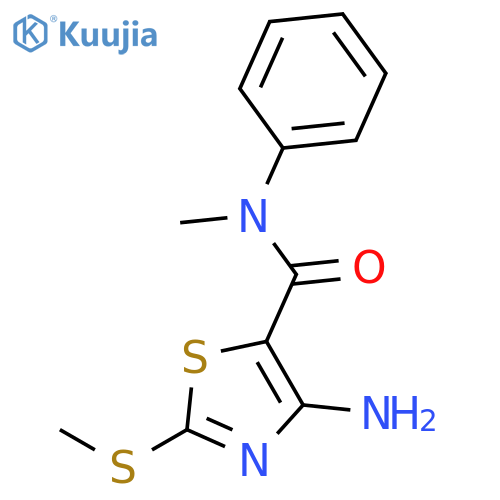 5-THIAZOLECARBOXAMIDE, 4-AMINO-N-METHYL-2-(METHYLTHIO)-N-PHENYL- structure