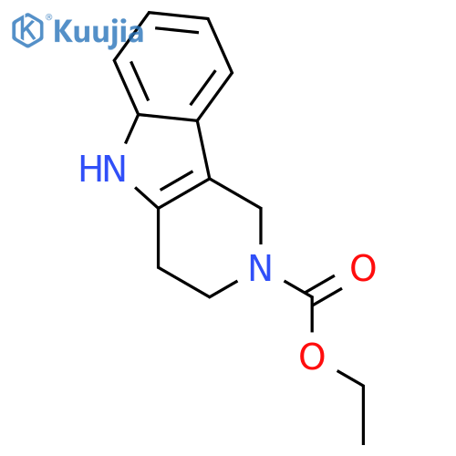 Ethyl 1,3,4,5-tetrahydro-2H-pyrido[4,3,b]indole-2-carboxylate structure
