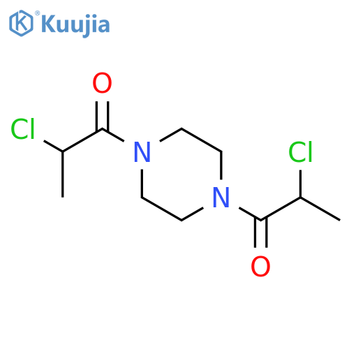 N,n-bis(2-chloropropionyl)piperazine structure