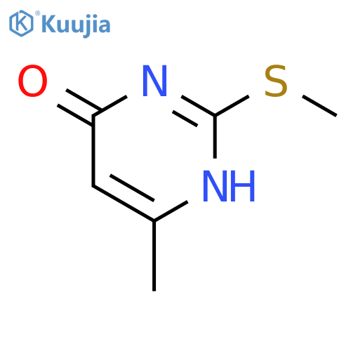 6-methyl-2-(methylsulfanyl)-3,4-dihydropyrimidin-4-one structure