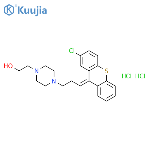 2-(4-(3-(2-Chloro-9H-thioxanthen-9-ylidene)propyl)piperazin-1-yl)ethanol dihydrochloride structure