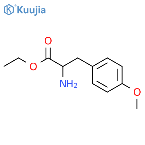 Ethyl 2-amino-3-(4-methoxyphenyl)propanoate;hydrochloride structure